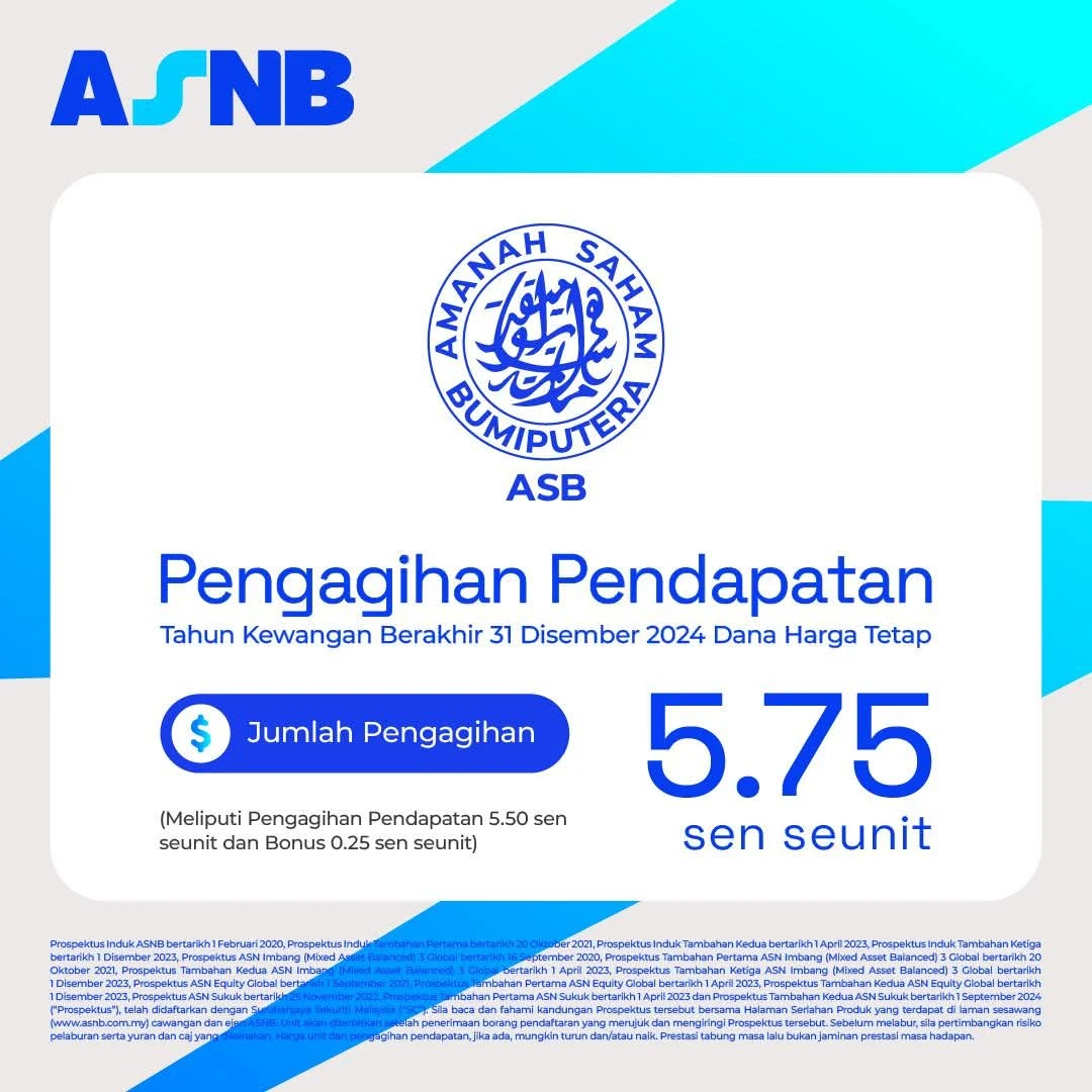 Agihan Pendapatan Amanah Saham Bumiputera 2024, 5.75%