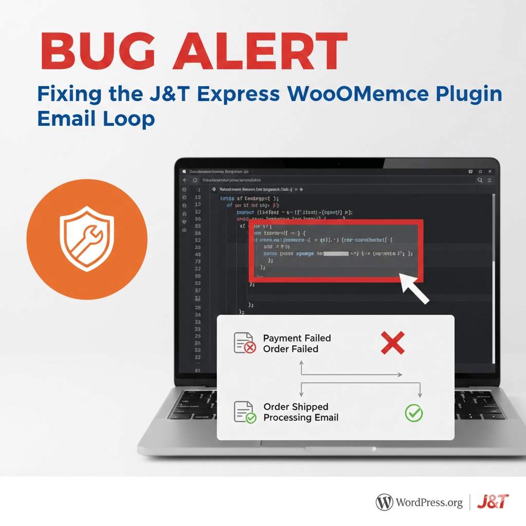 Bug Alert: Fixing the J&T Express WooCommerce Plugin Email Loop