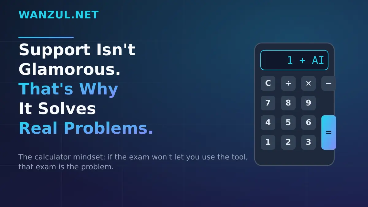 Support Isn’t Glamorous. That’s Exactly Why It Solves Real Problems.